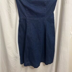Chic Strapless Denim Dress